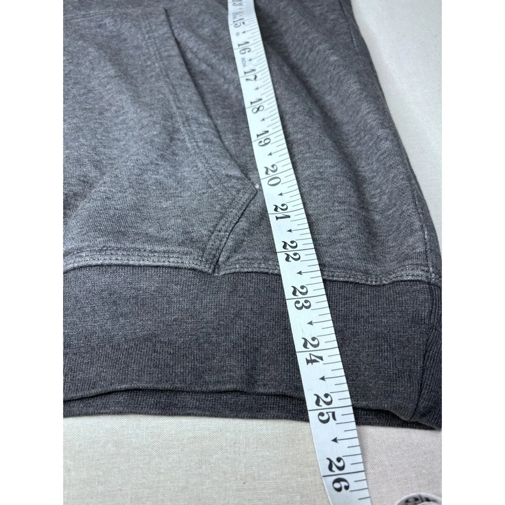 Nike Men's Gray Pullover Hoodie Sweatshirt, Logo, Cotton Blend Fleece, M